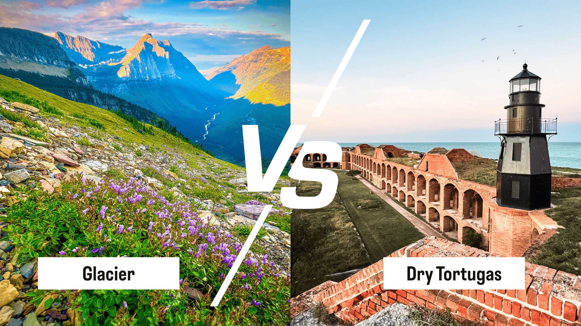 National Park Brack - Glacier vs. Dry Tortugas