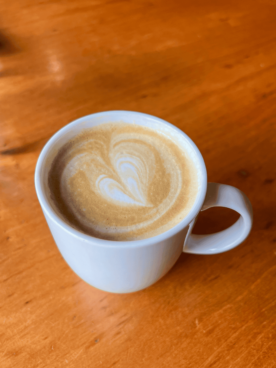 Latte at Classic Breakfast at Spruce Farm & Fish