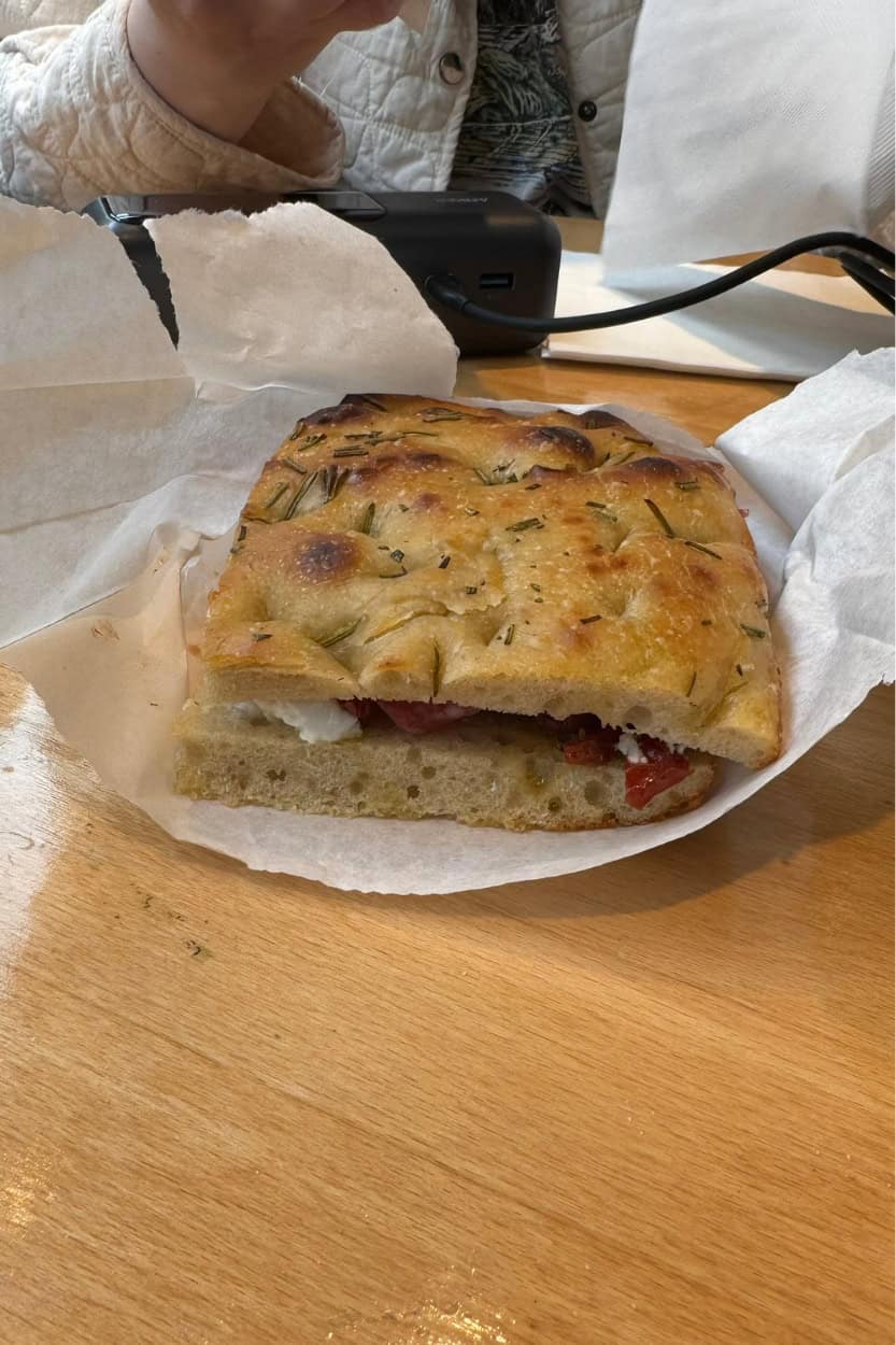 Sandwich from Angelo's Bakery in Bath, England