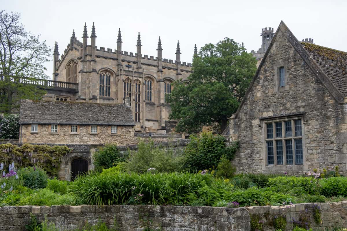 Christ Church war memorial garden with Great Hall in background Oxford