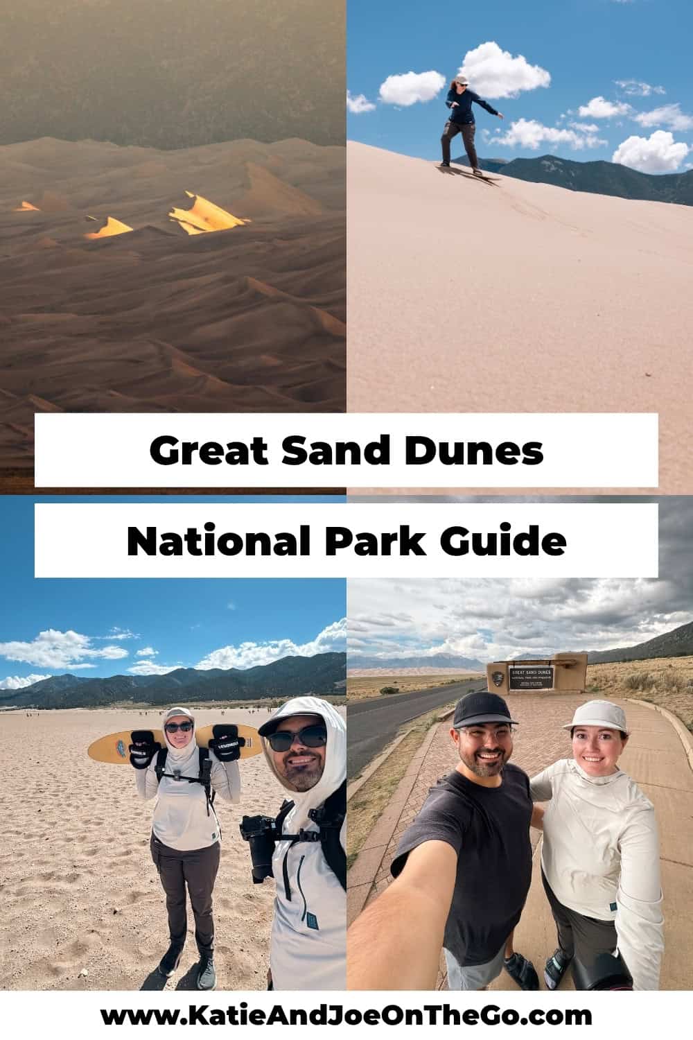 Pinterest pin for a Great Sand Dunes National Park travel guide