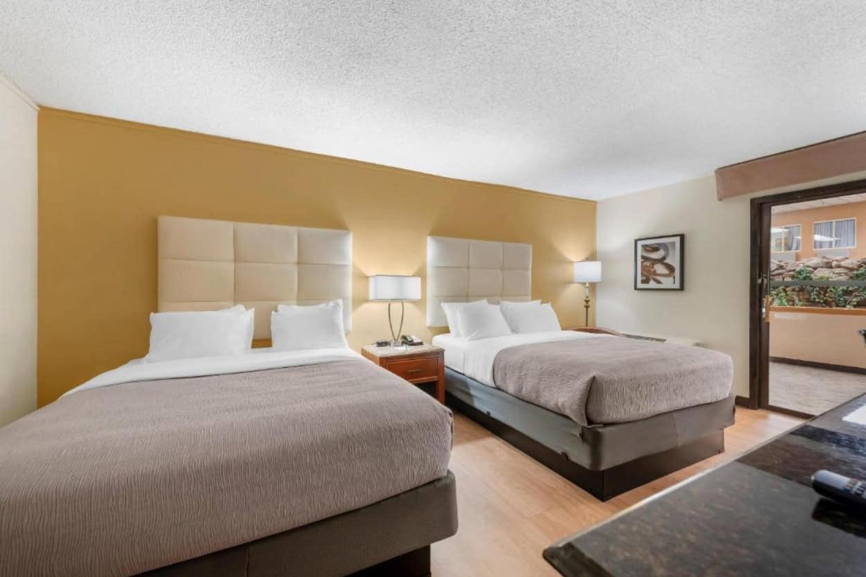 Hotel room at Quality Inn in Alamosa, Colorado
