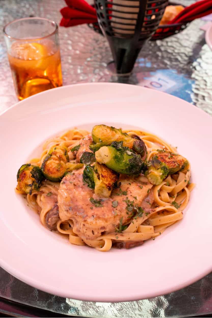 Chicken marsala dish at Friar's Fork restaurant in Alamosa, Colorado